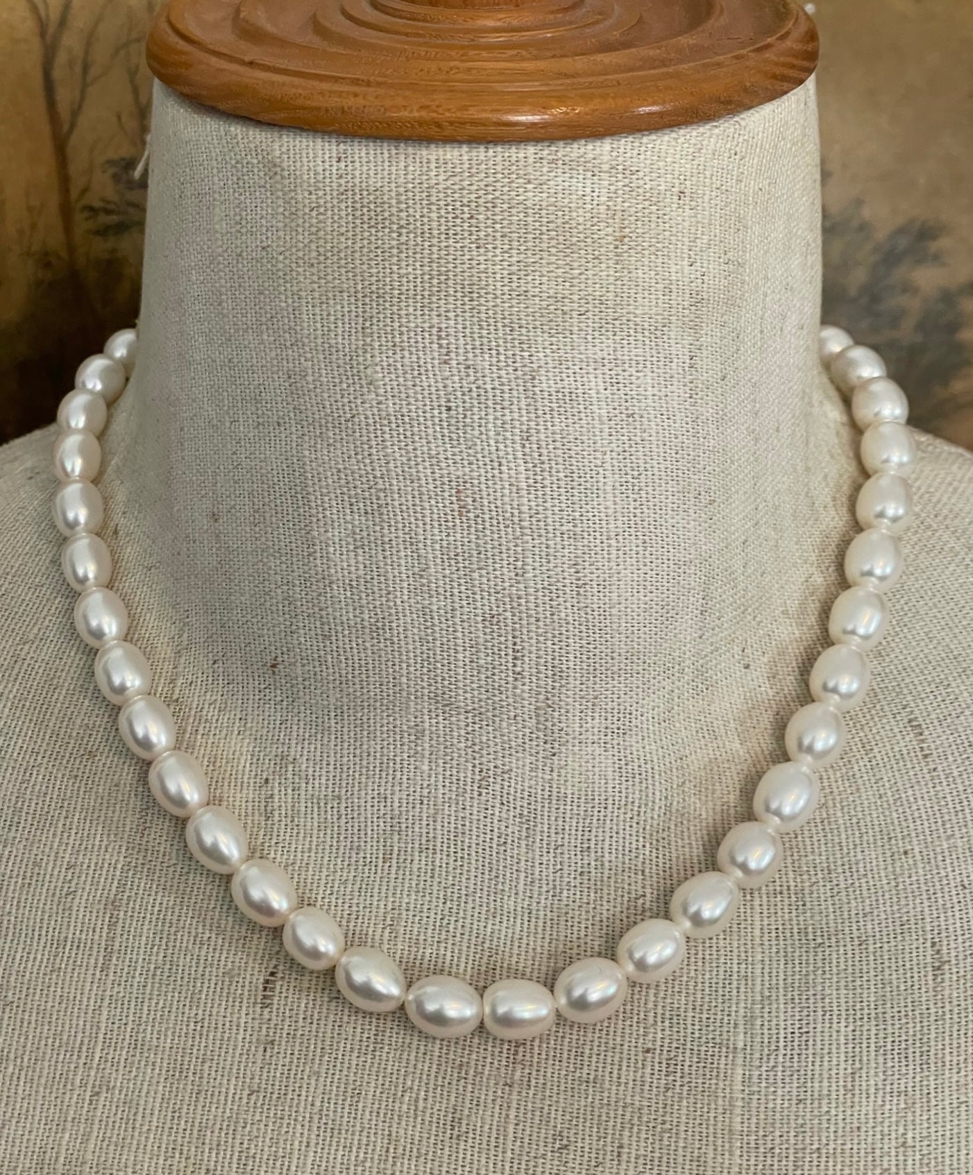 Michael Dawkins White Cultured Pearl Sterling Silver 925 Lariat Necklace