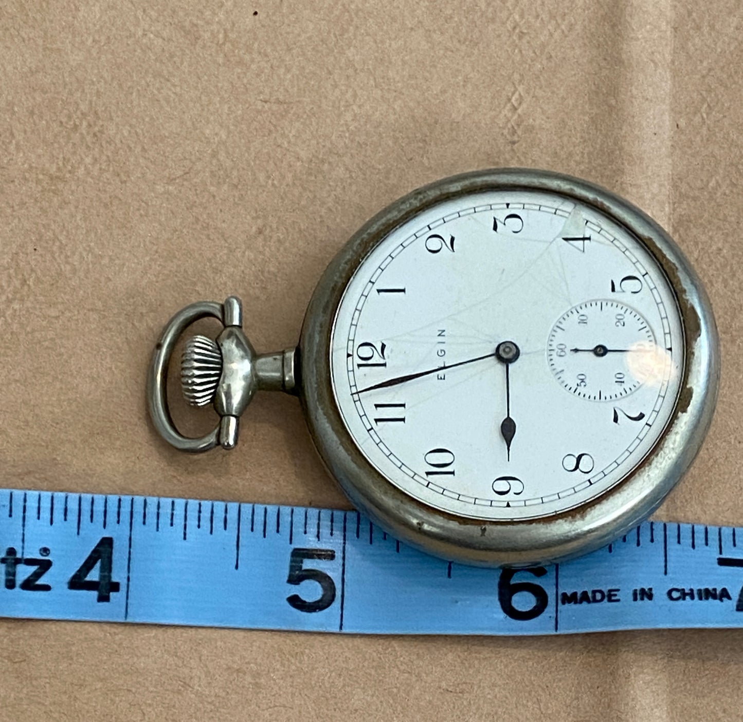 1914 Elgin National Silverode Pocket Watch Grade 293 7j 16s