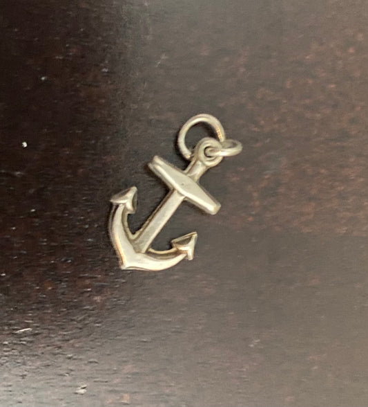 Sterling Silver 925 Boat Anchor Charm Nautical