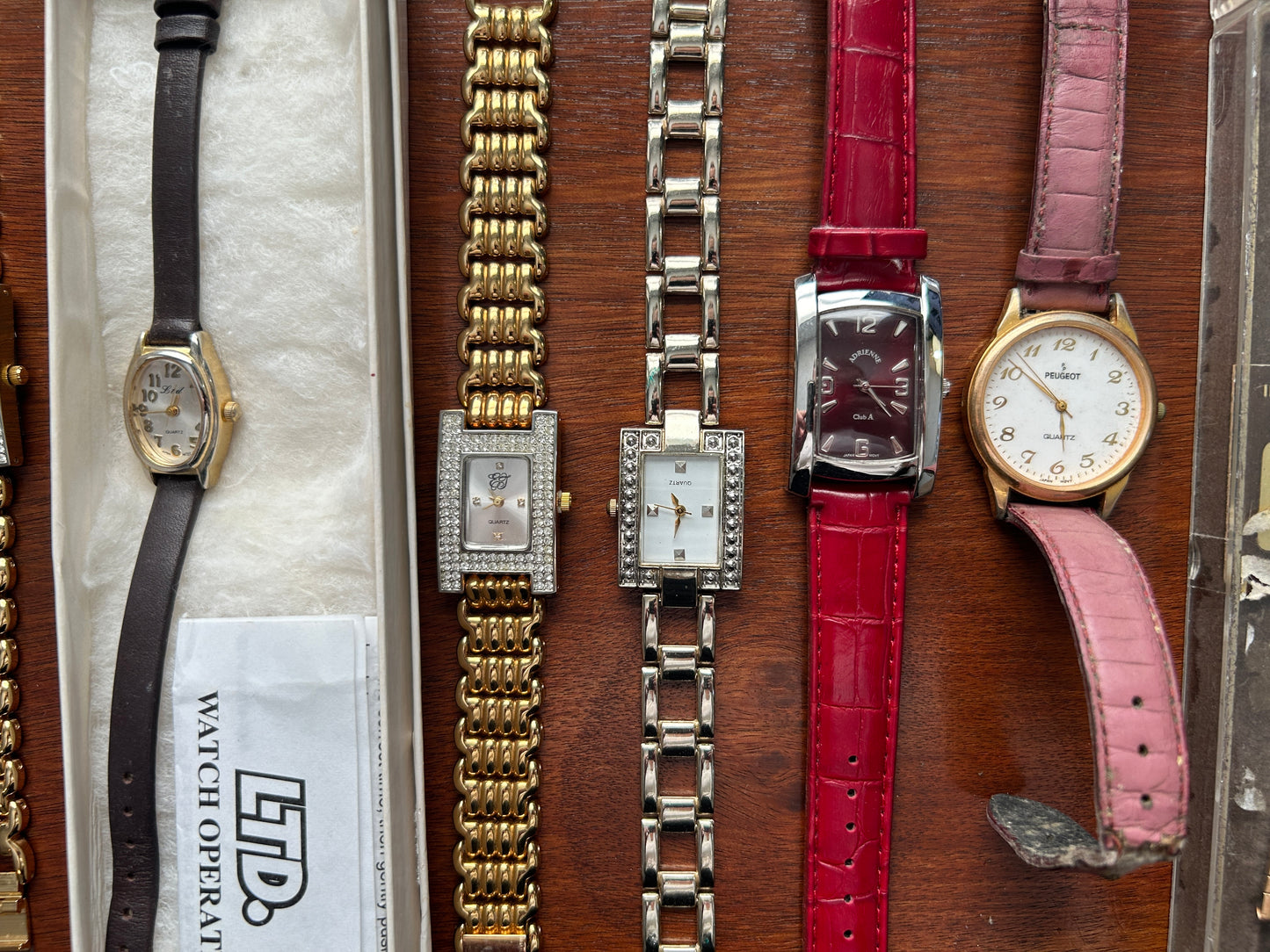 Vintage to Now Woman's Watch Wristwatch Lot Gold Silver Tone Quartz Bead