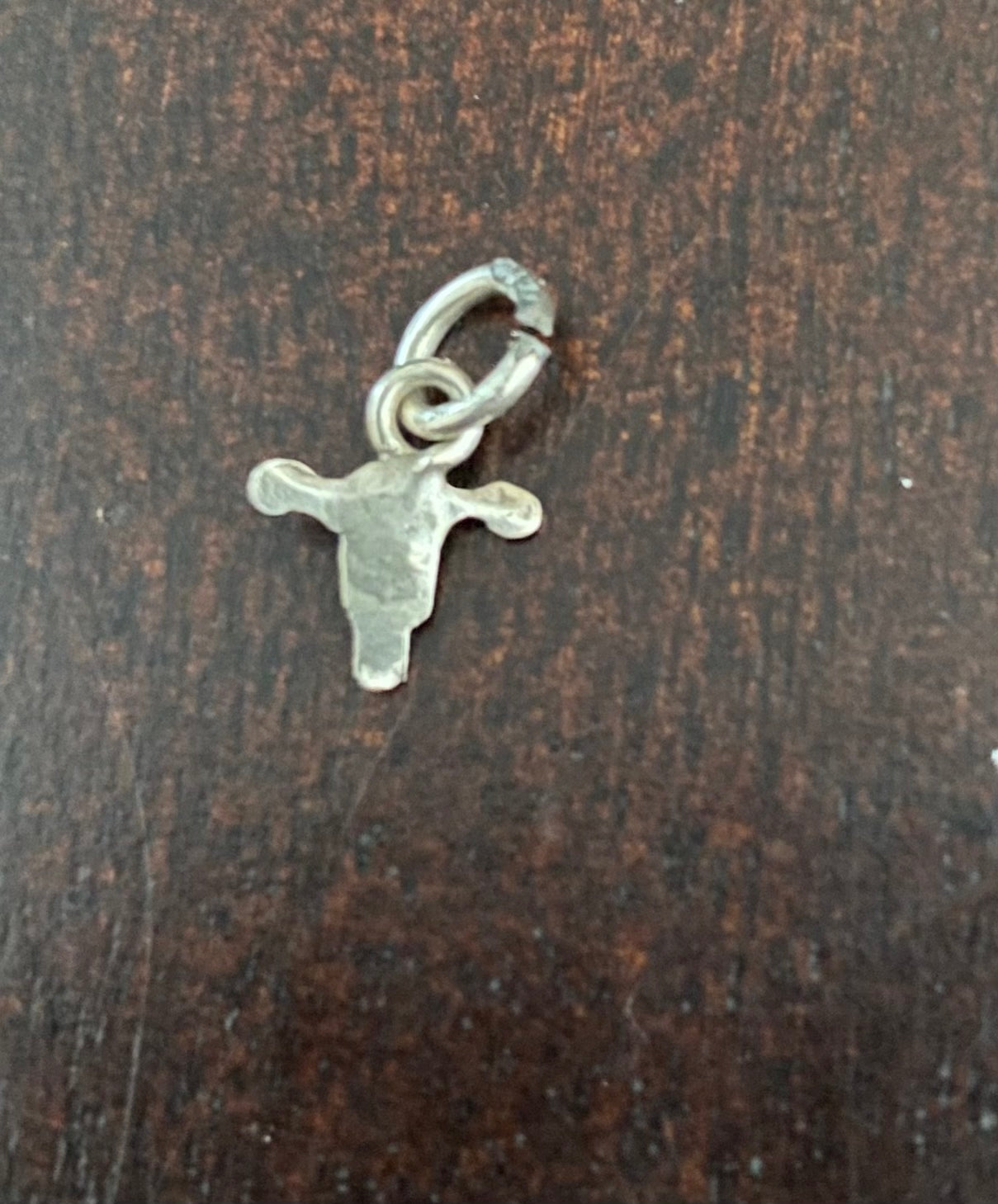 Sterling Silver 925 Small Bull Steer Cow Charm