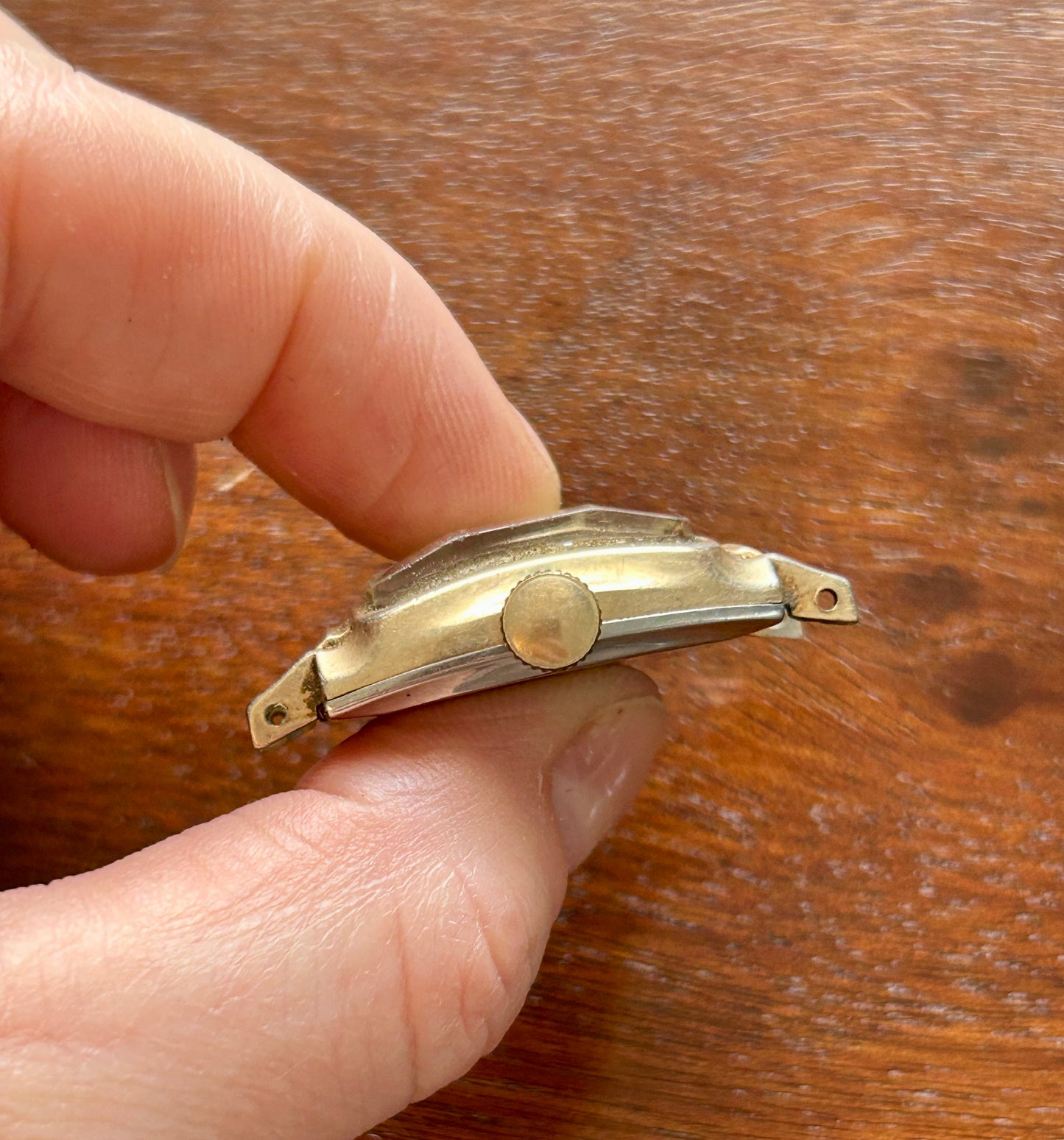 Vintage Benrus 10k Rolled Gold Wristwatch Case Movement Only 17j Model BA 2