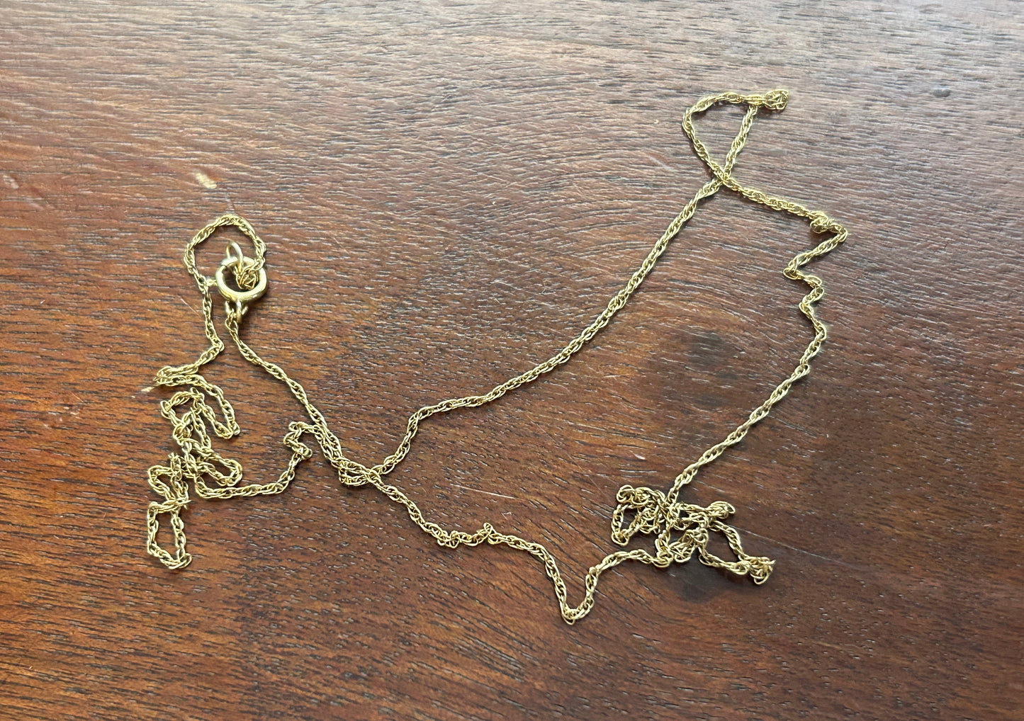 Vintage 1/20 14k Yellow Gold Filled Chain Link Necklace 20" Long