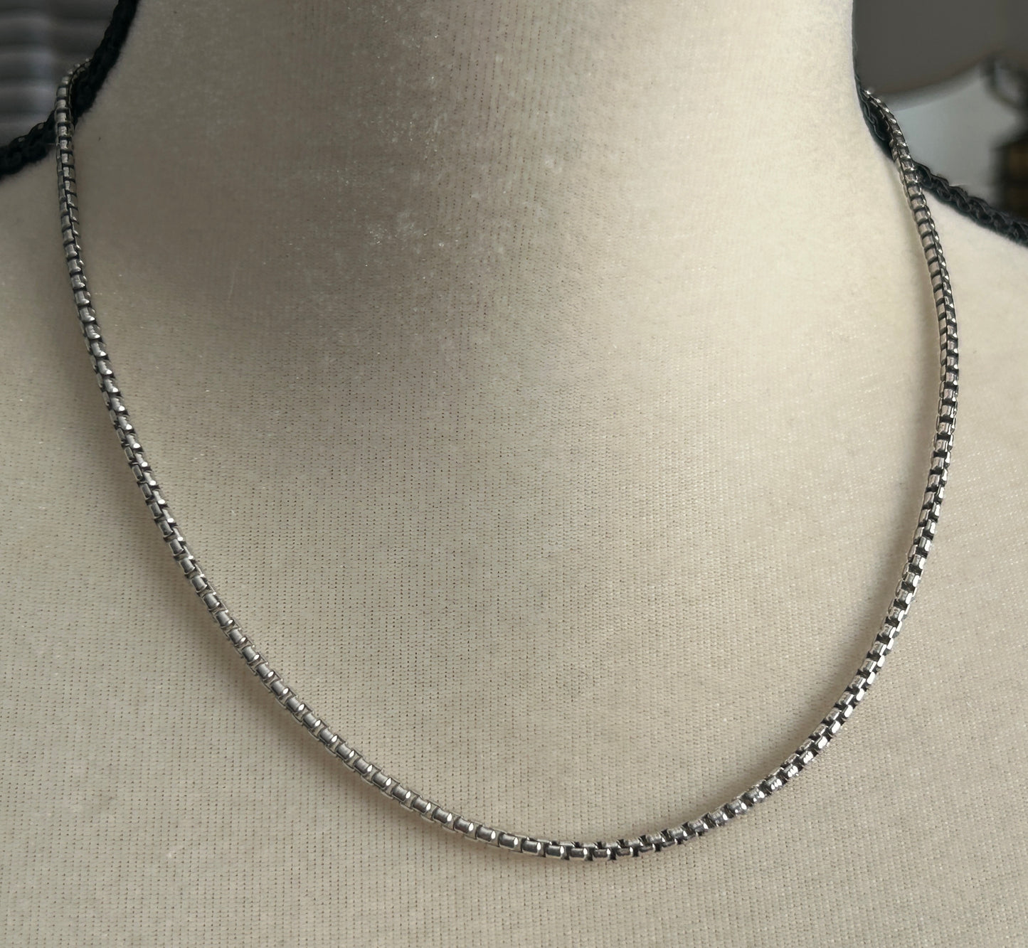 Sterling Silver 925 18" Long Chain Necklace