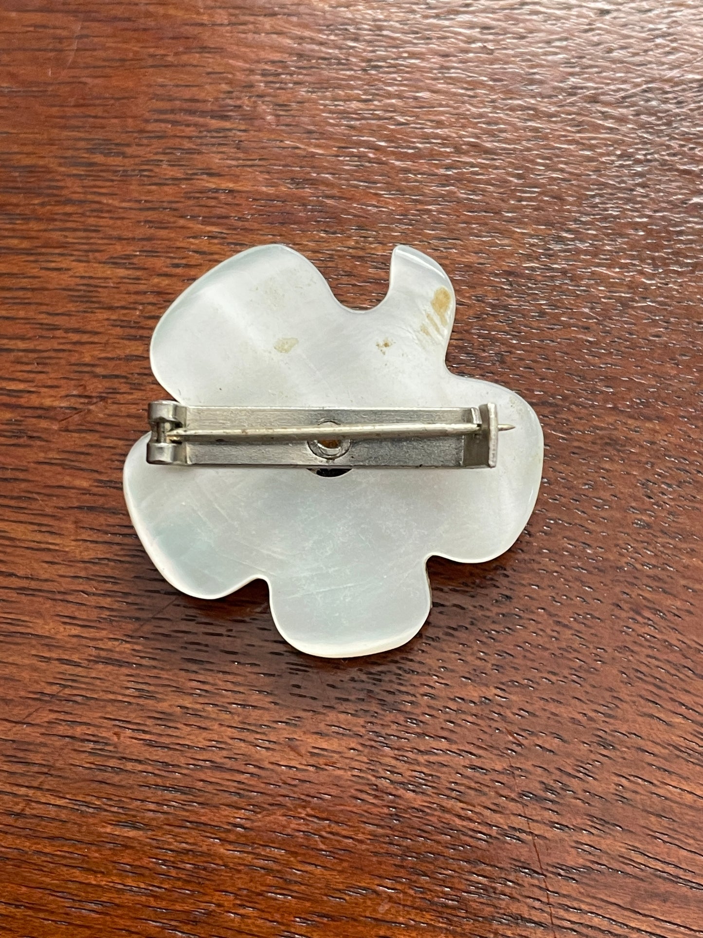 Vintage 1939 New York World's Fair Theme Building Mother of Pearl Pin