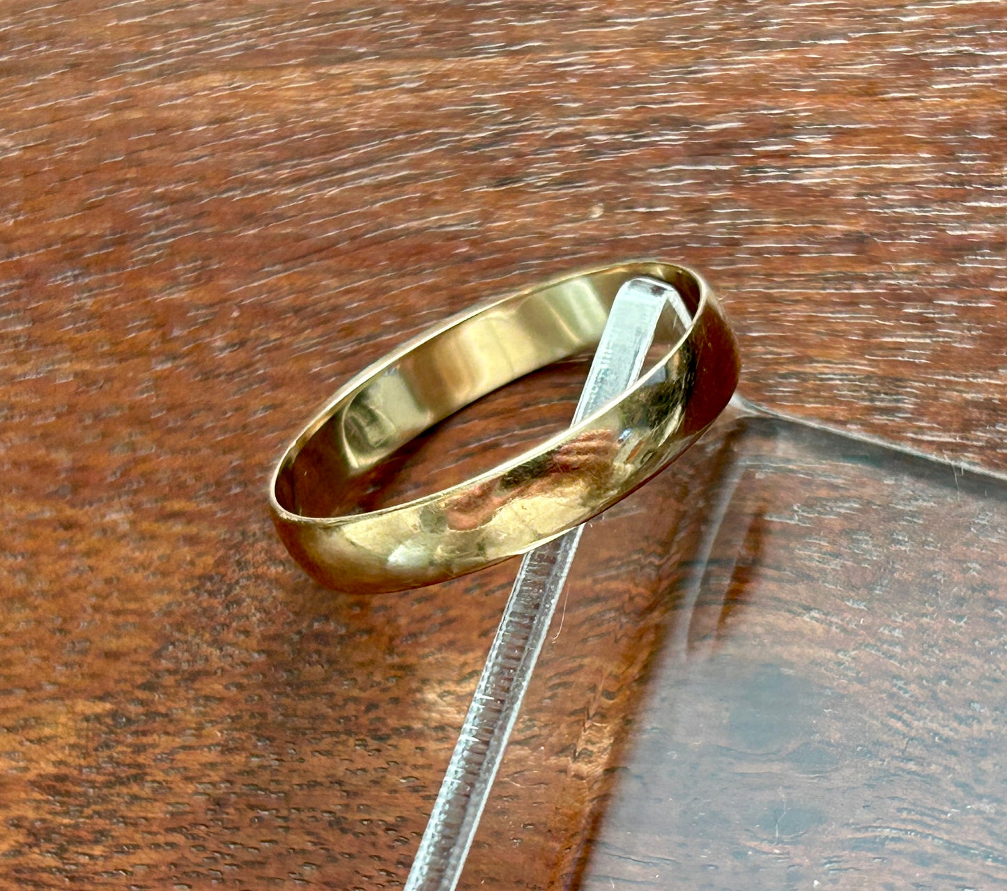 10k Yellow Gold Mens Wedding Band Ring Sz 11.75 4mm Wide