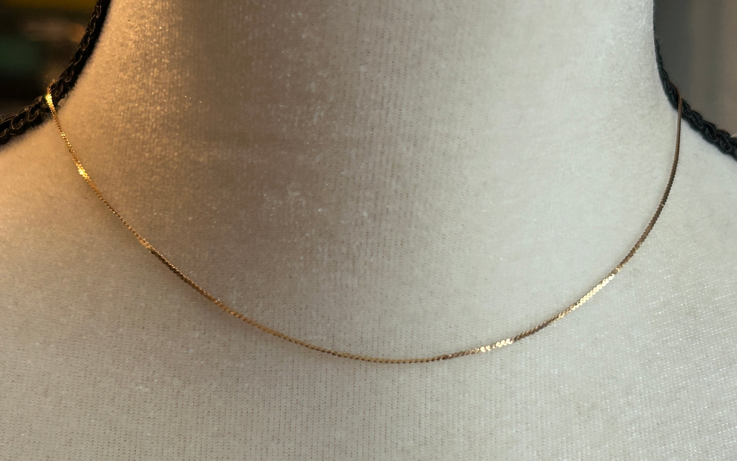 14k Yellow Gold S Link Chain Necklace 1.2g 15.5" Long