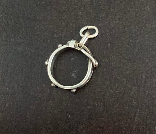 Sterling Silver 925 Belt Collar Charm