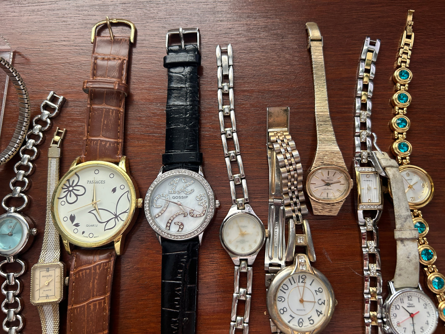 Vintage to Now Womens Watch Wristwatch Lot Timex Fossil Westclox Rhinestone