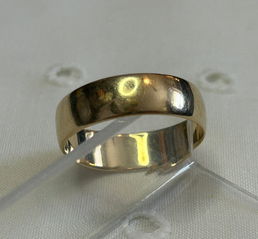 Vintage Garland 14k Yellow Gold Wide Band Ring Sz 10.75