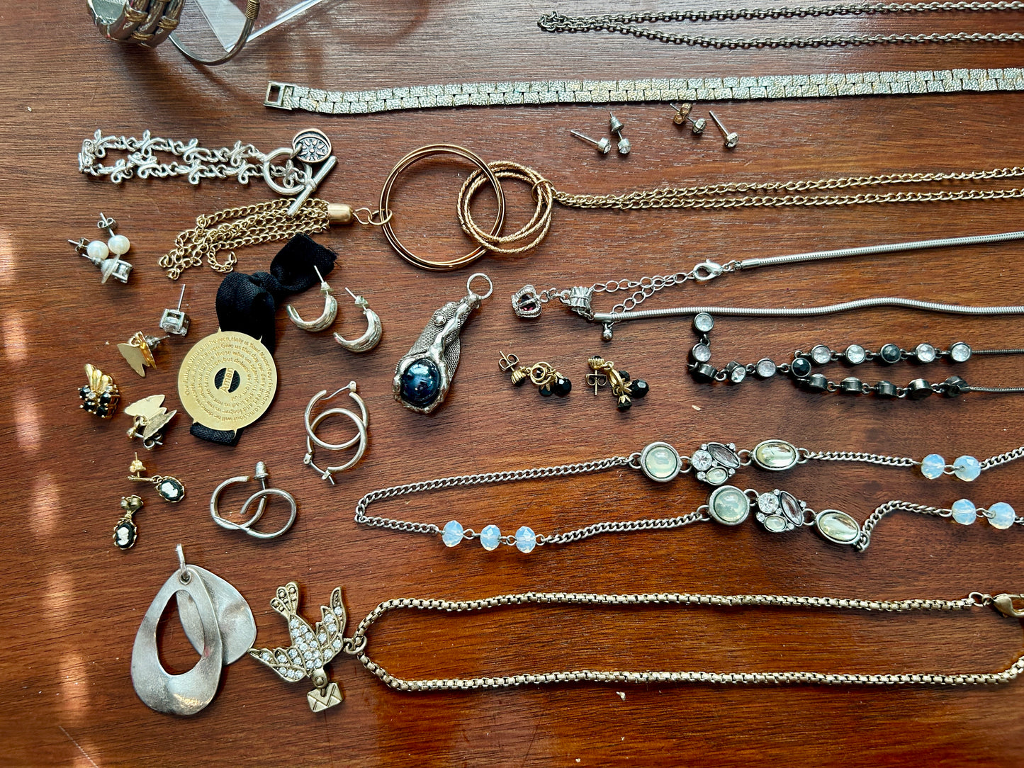 Vintage to Now Jewelry Lot Stud Earrings Necklaces Bracelets Pendants Silver