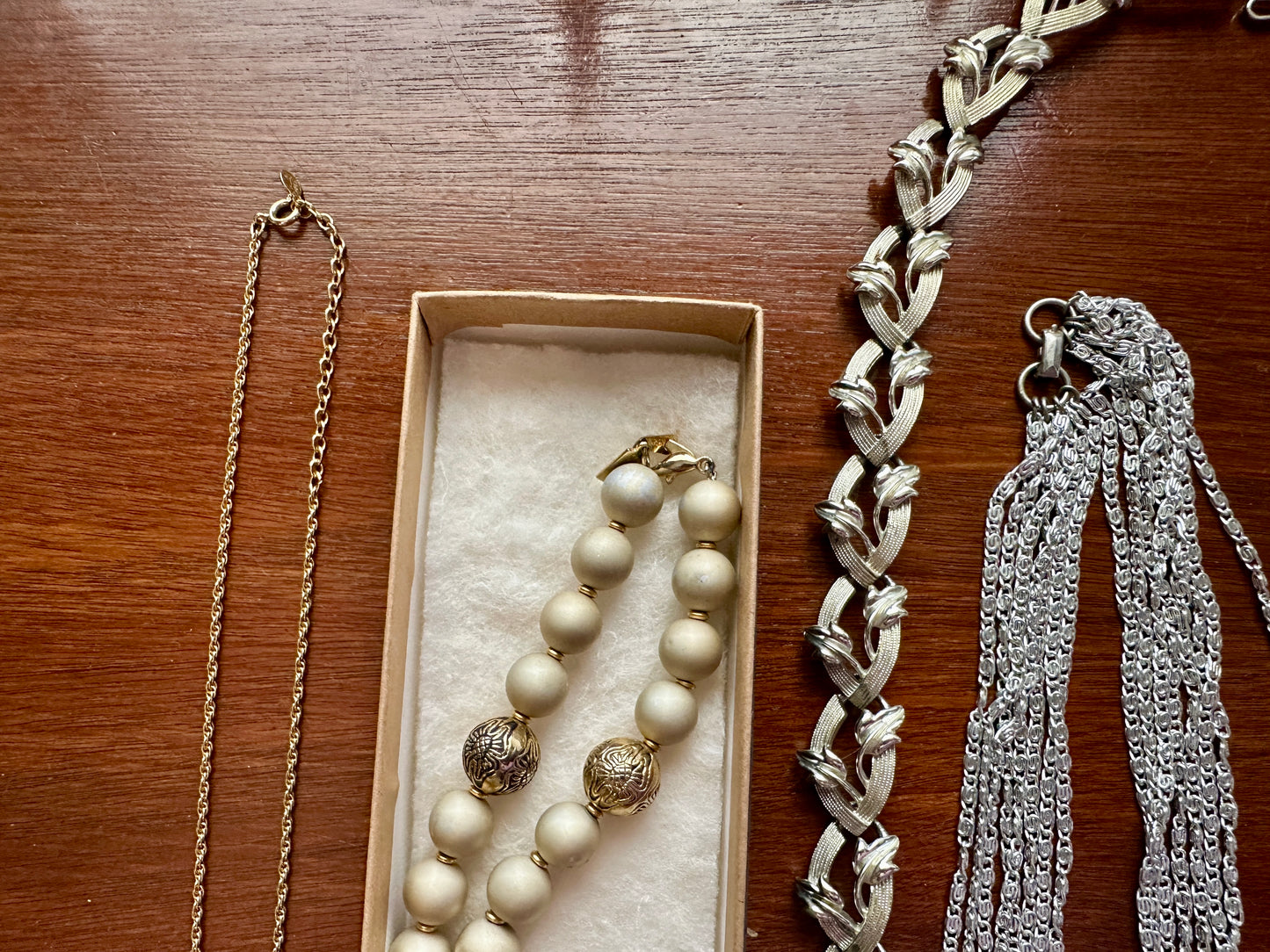 Lot of Signed Jewelry Lot Sarah Coventry Avon Gold Silver Rhinestone Necklace