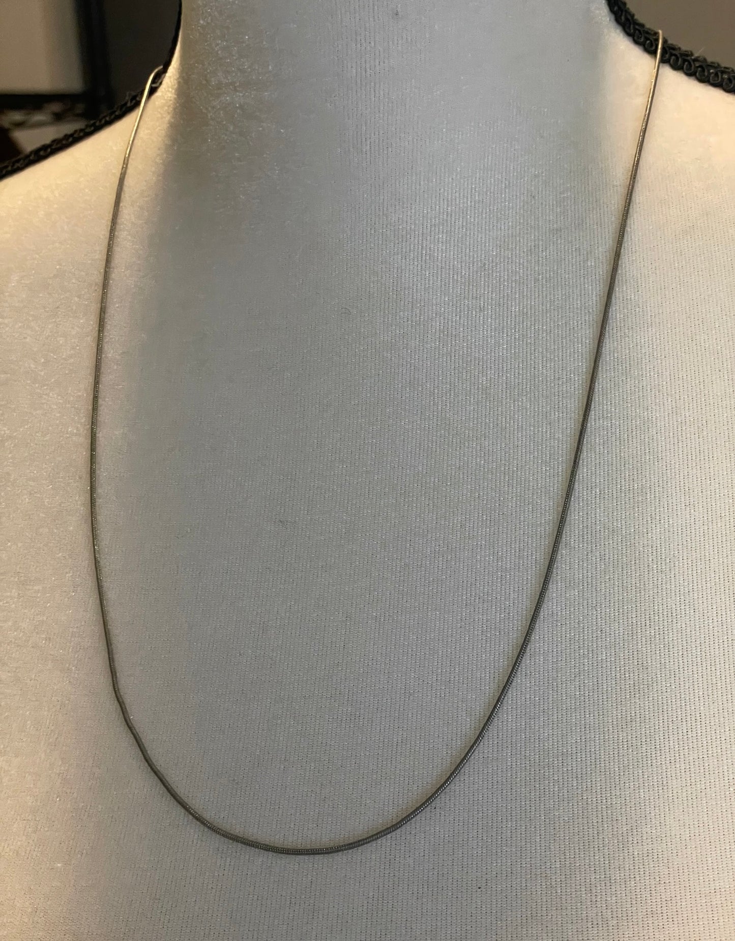 Sterling Silver 925 Snake Chain Long Necklace