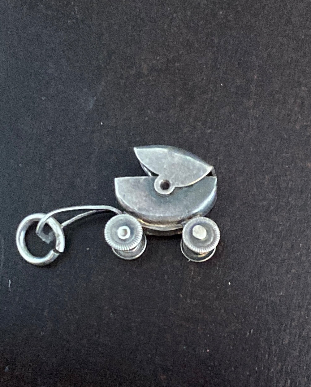 Sterling Silver 925 Baby Carriage Stroller Pram Charm