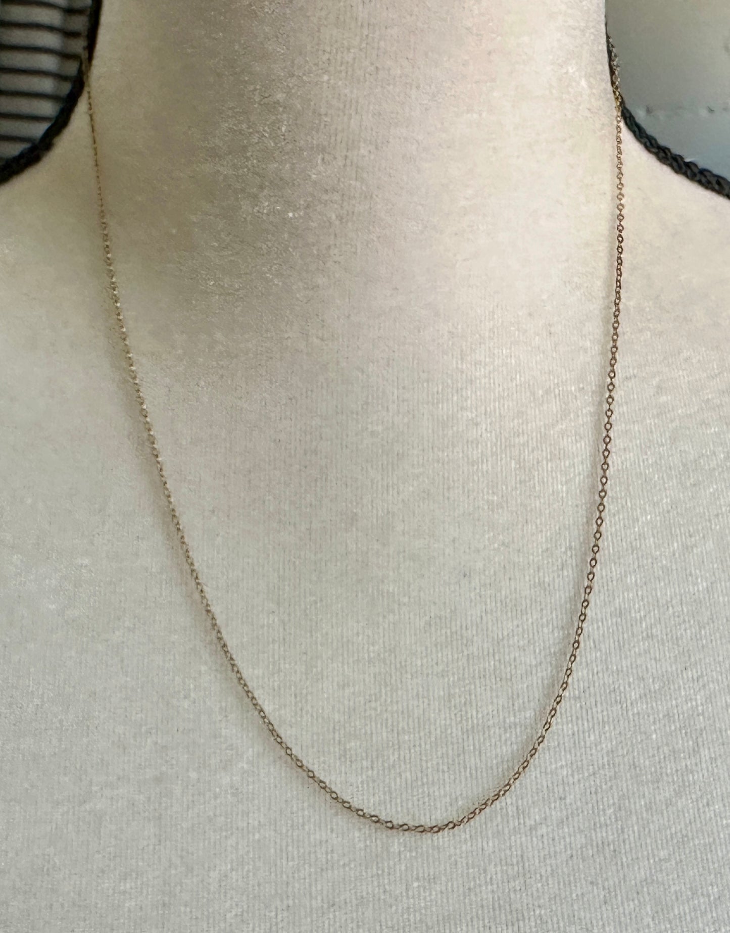 Antique Vintage 1/20 12k Gold Filled Rolo Chain Necklace
