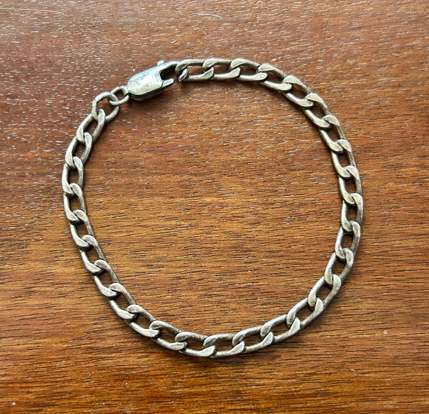 Sterling Silver 925 Chain Link Bracelet 7" Long