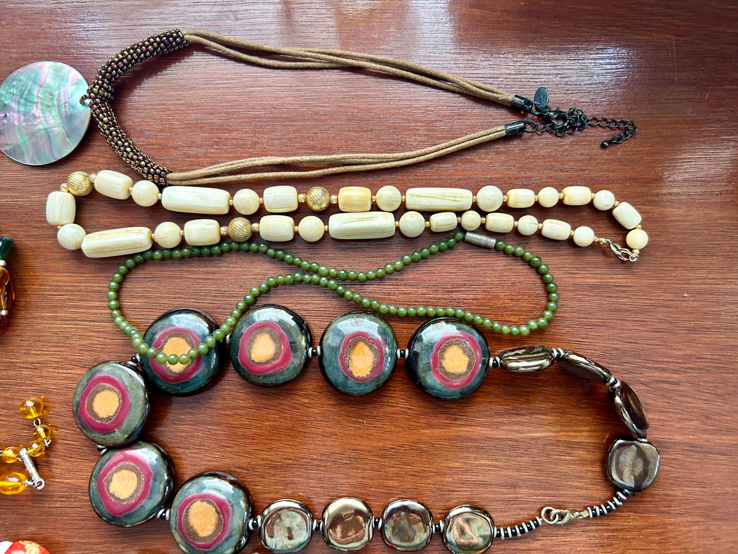 Vintage to Now Southwest Boho Jewelry Lot Faux Turquoise Pearl Beads Shell More