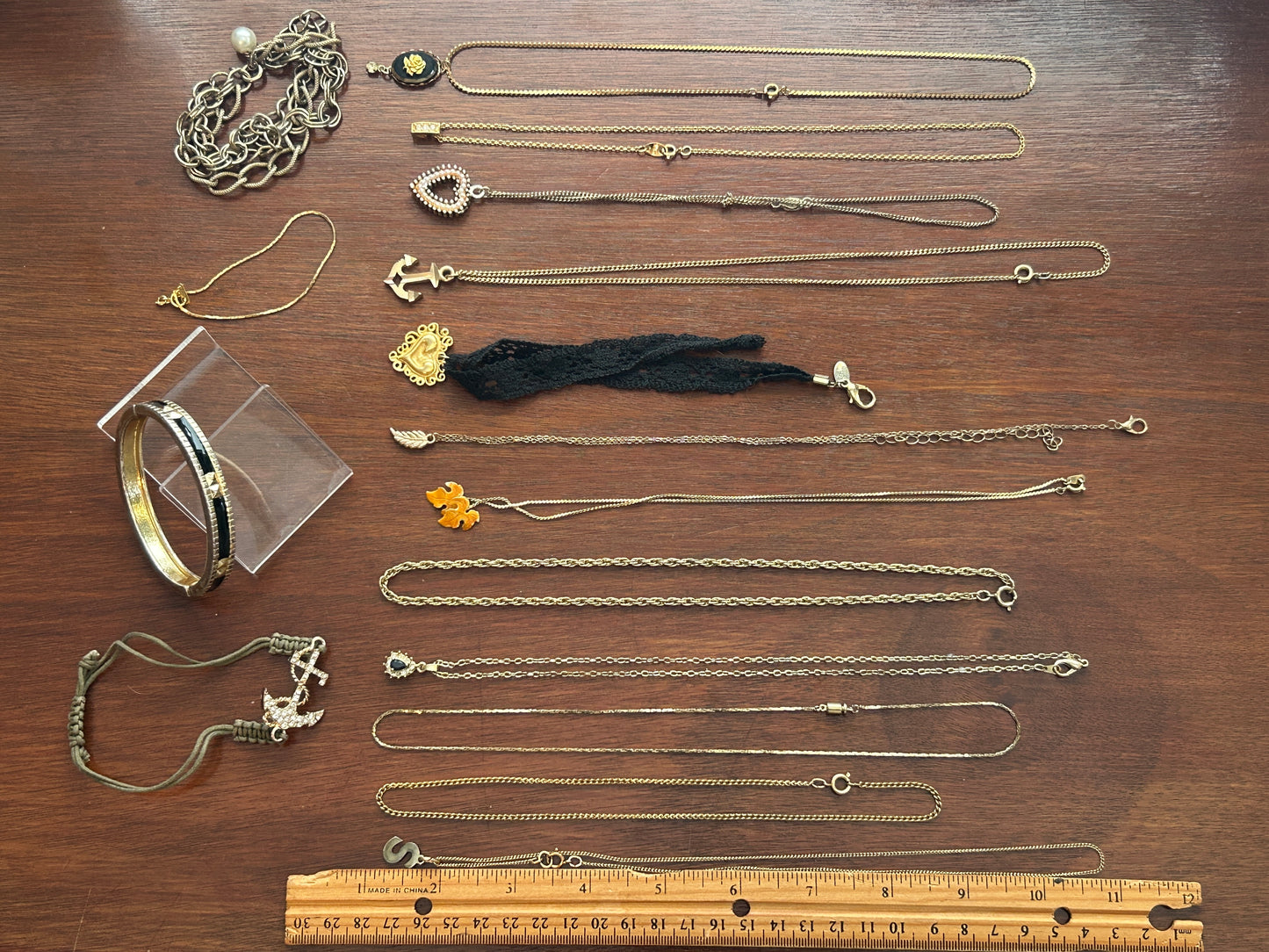 Vintage to Now Jewelry Lot Some Signed Pendant Chain Necklaces Multistrand