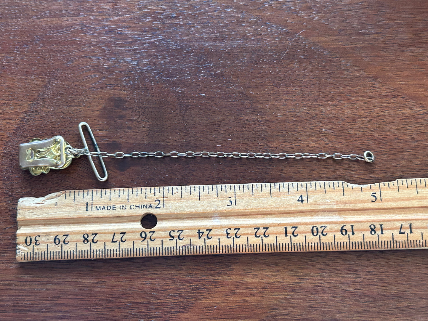 Antique Gold Filled Watch Fob Chain Clip