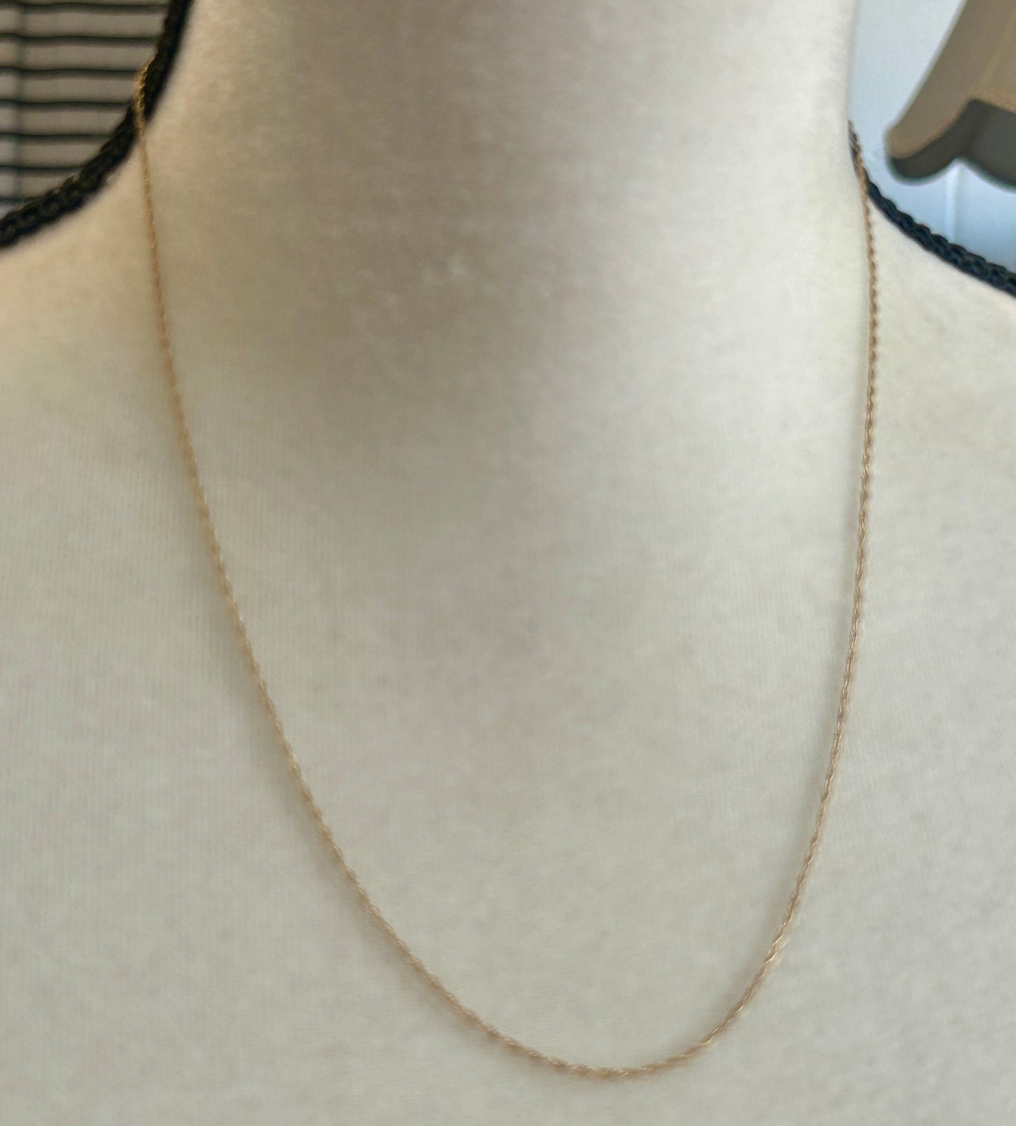 Vintage 1/20 14k Yellow Gold Filled Chain Link Necklace 20" Long