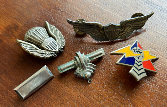 Lot of Vintage Military Lapel Pins Badges PInbacks