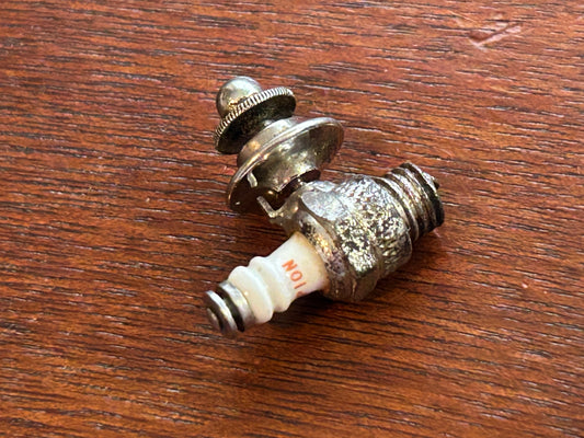 Vintage Champion Spark Plug Tie Tack Pin