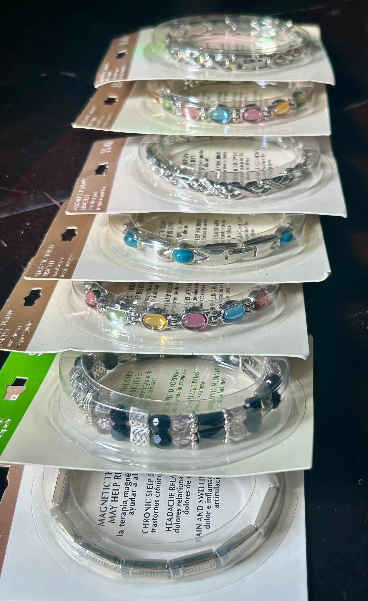 NOS New Magnetic Therapy Bracelet Lot