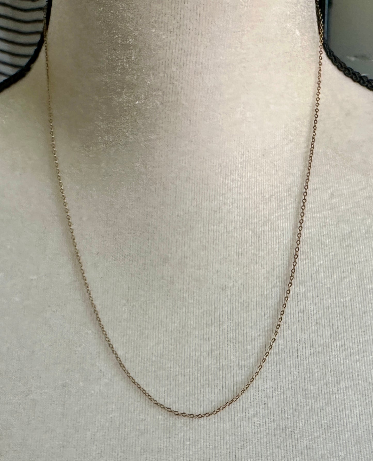 Antique Vintage 1/20 12k Gold Filled Rolo Chain Necklace