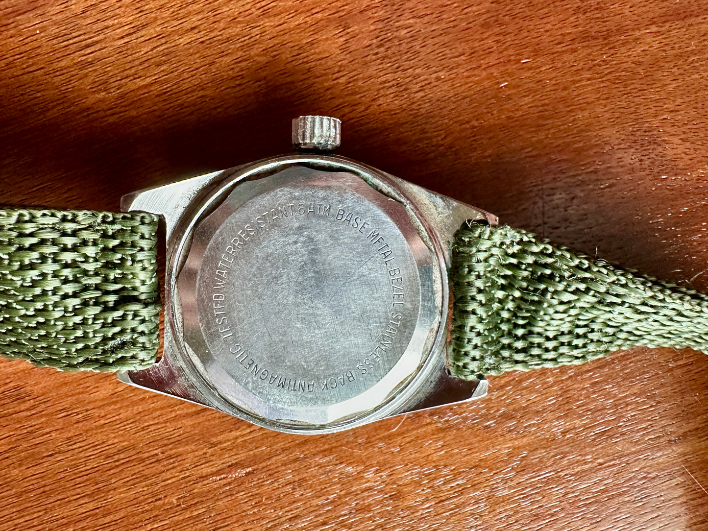 Vintage Rare French Wolbrook Skin Diver Watch Runs Great France Worldtime