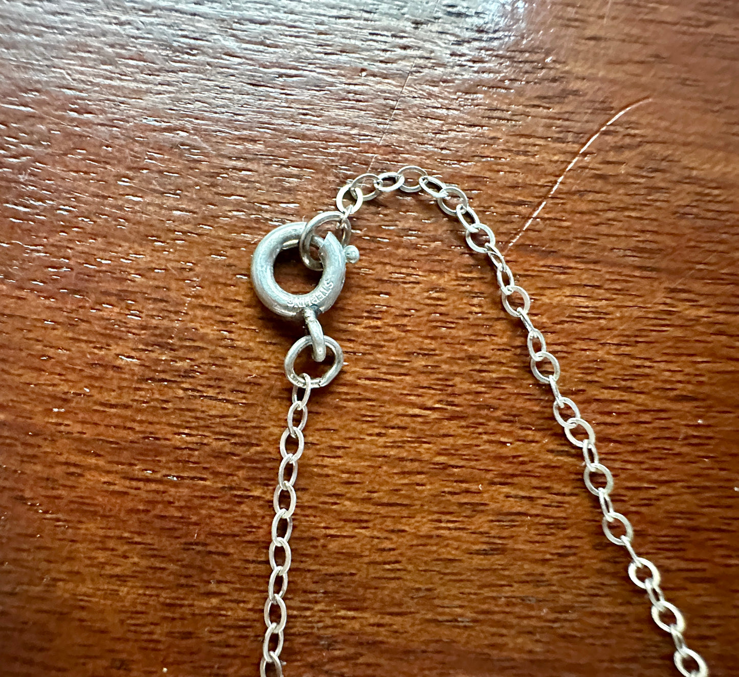 Sterling Silver 925 Chain Link Horse Pendant Necklace 18" Long