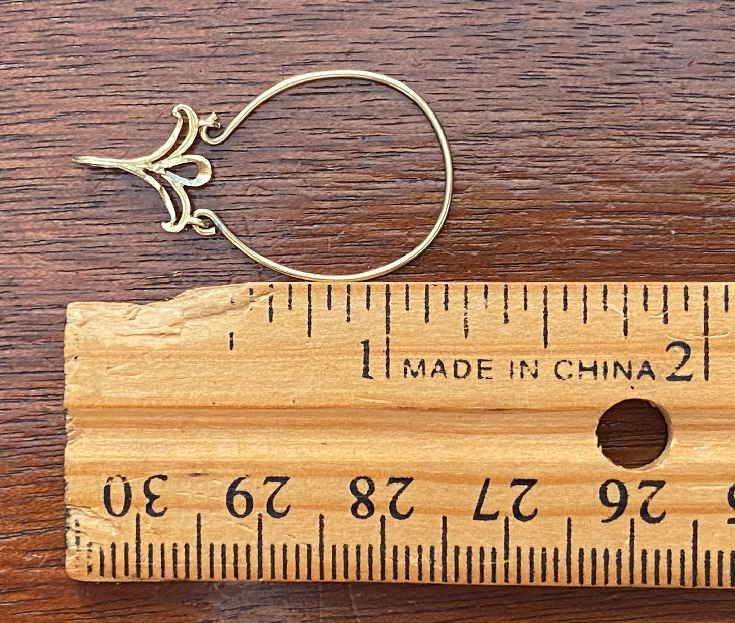 14k Yellow Gold Slide Pendant Opens for Charms