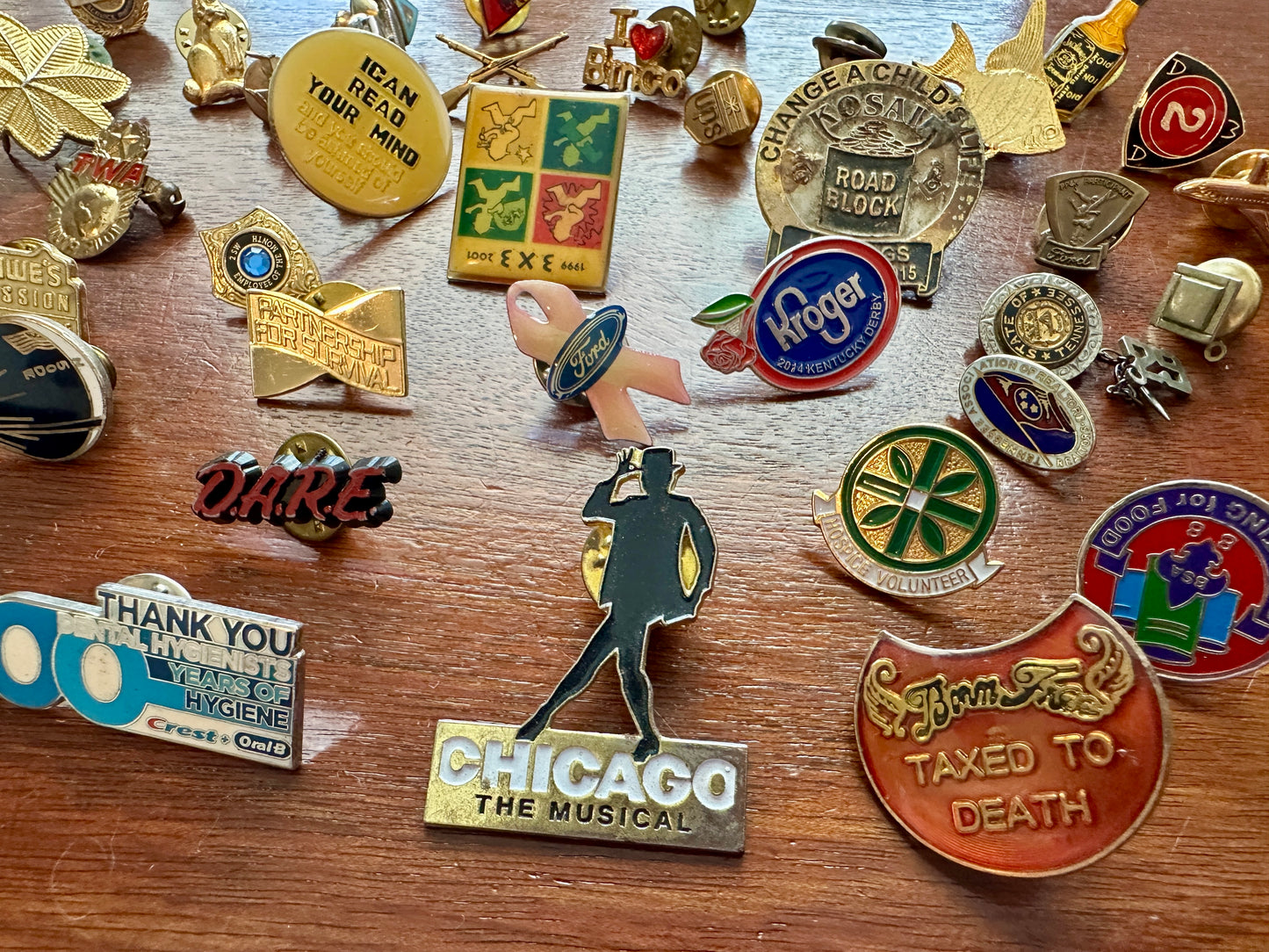 Vintage Lapel Pin Pins Pinback Lot Jack Daniels Kroger Service Motorcycle More
