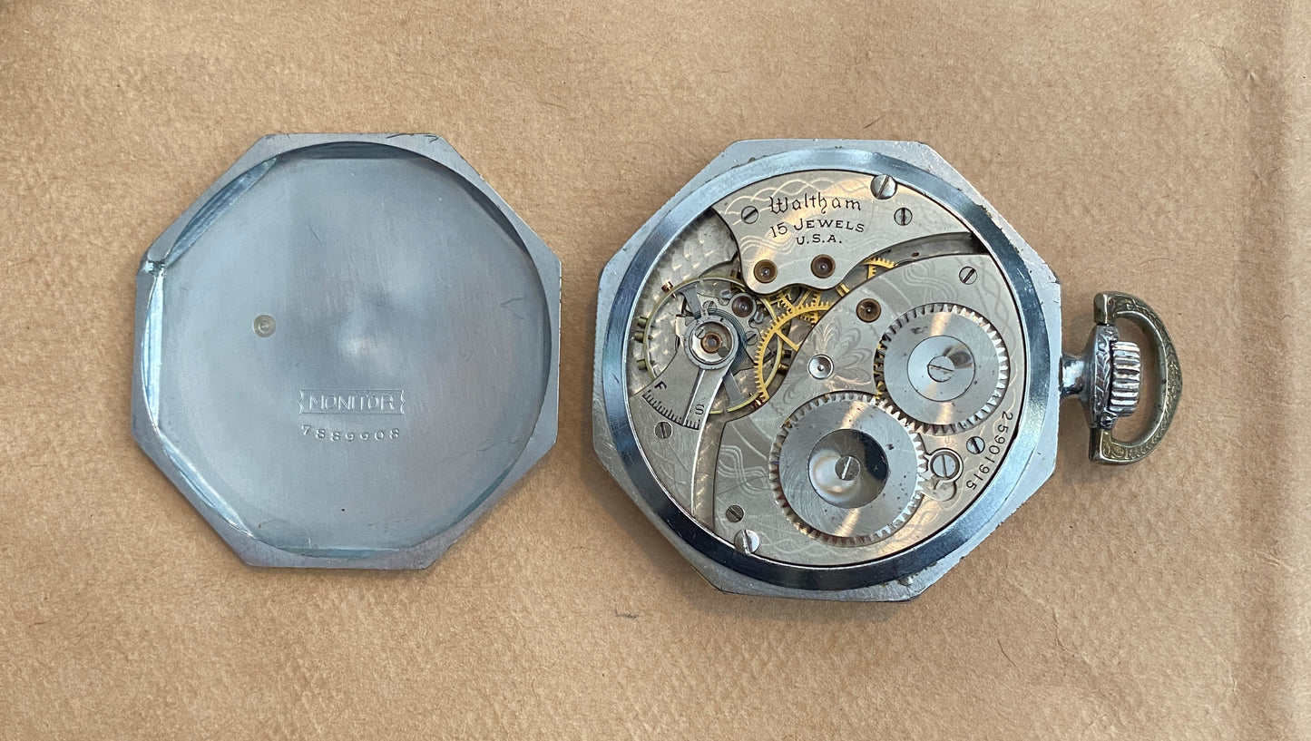 Antique Waltham 1926 Pocket Watch 12s 15J Hunting