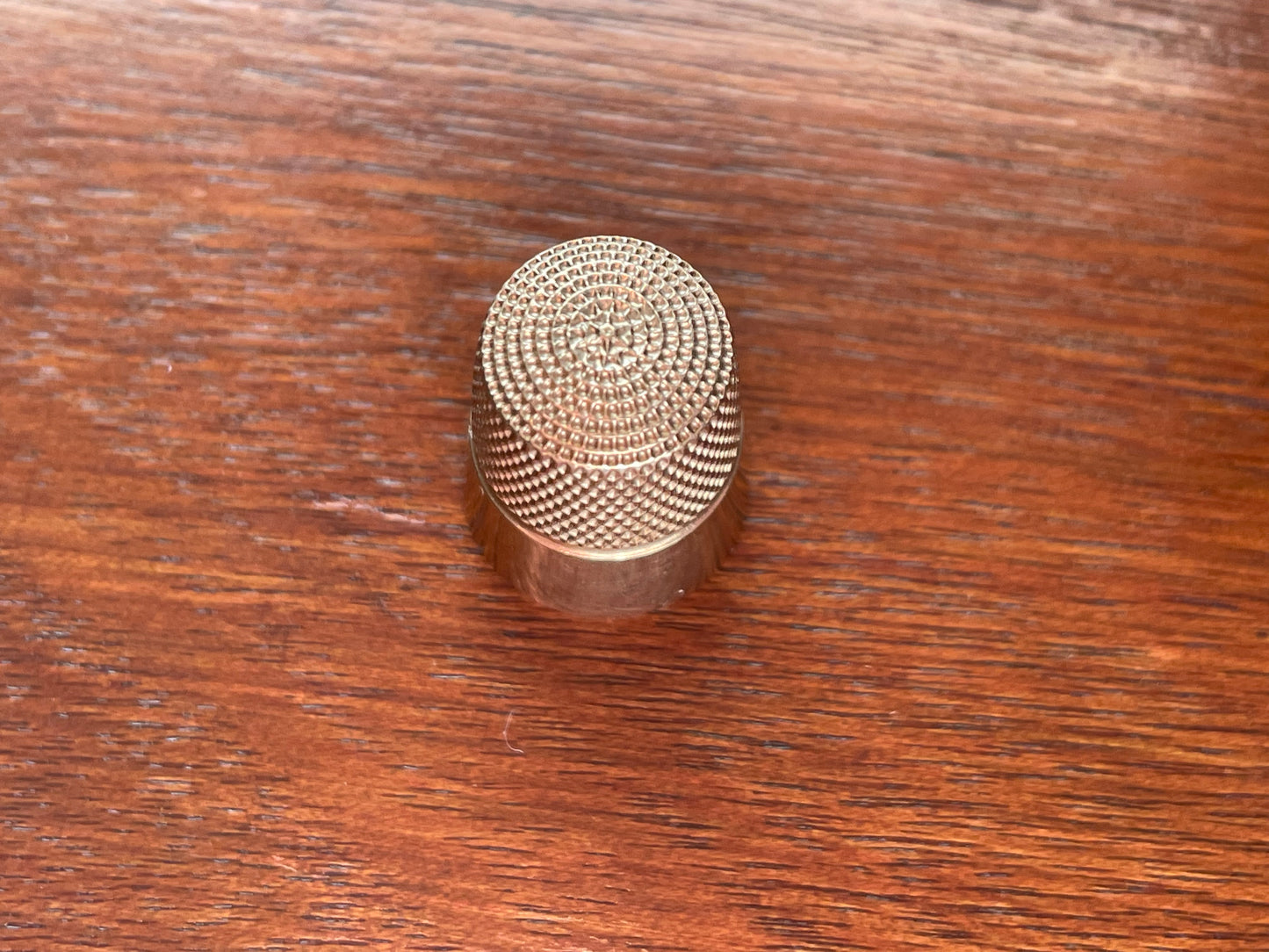 Vintage 10k Yellow Gold Thimble SZ 8