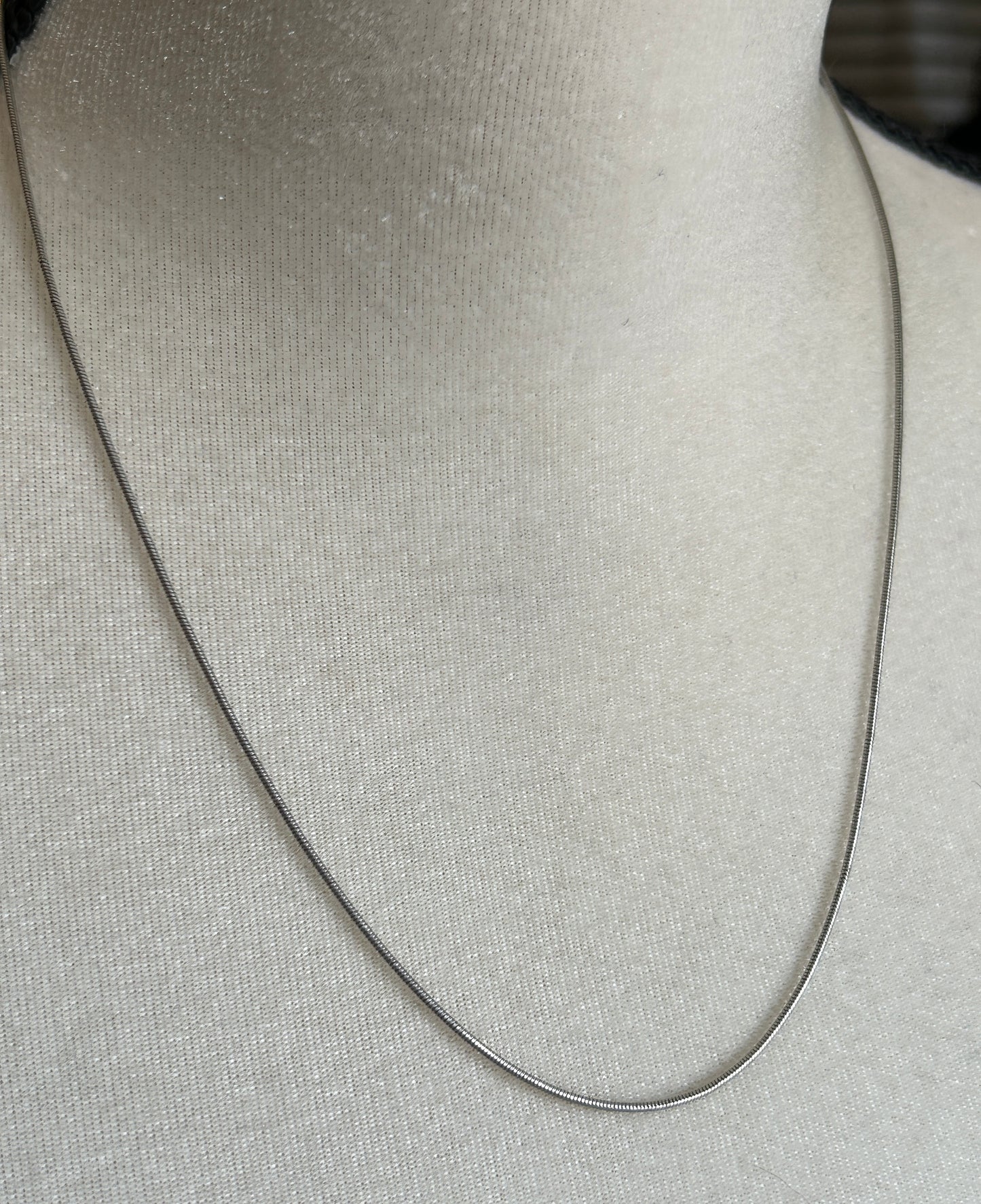 Sterling Silver 925 Snake Chain Necklace 20" Long