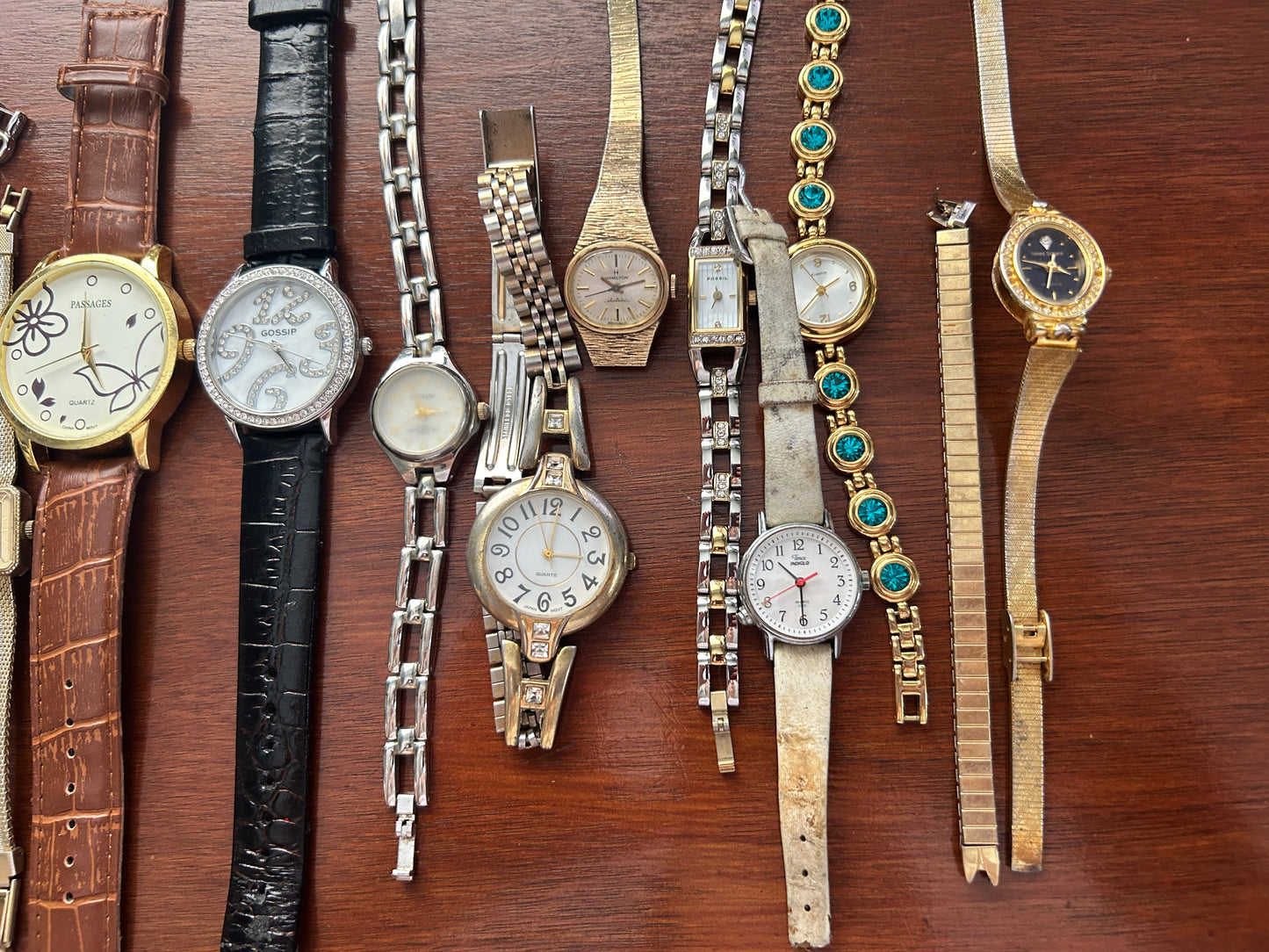 Vintage to Now Womens Watch Wristwatch Lot Timex Fossil Westclox Rhinestone