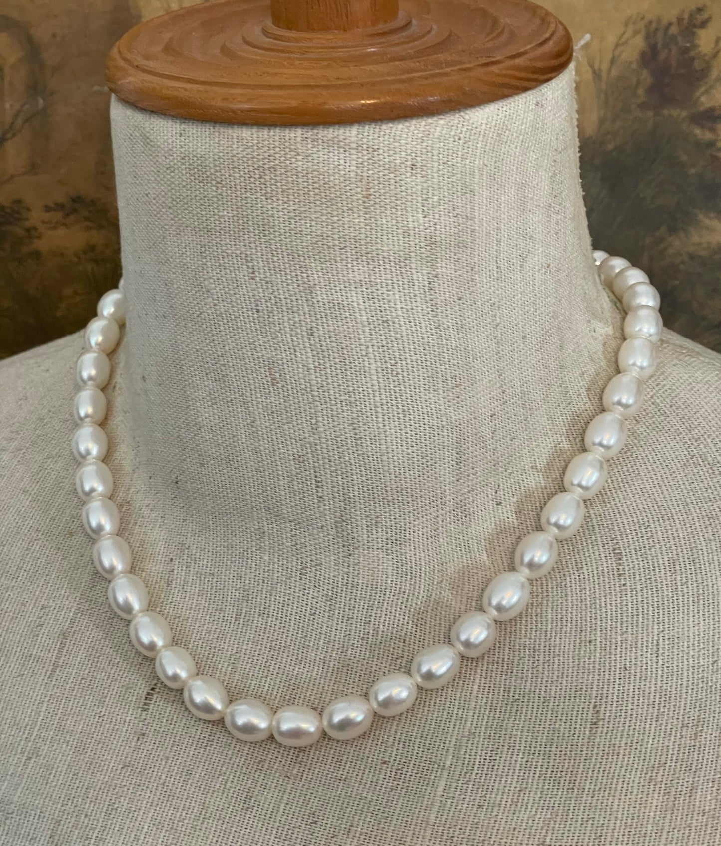 Michael Dawkins White Cultured Pearl Sterling Silver 925 Lariat Necklace