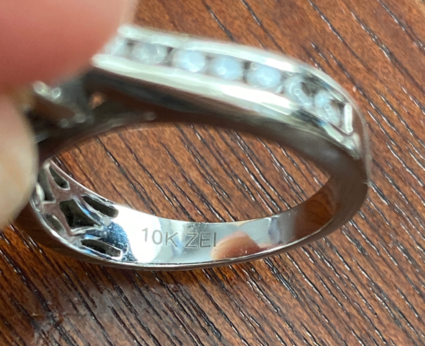 Forever Bride ZEI 10k White Gold 1ctw Diamond Engagement Ring Sz 6.75