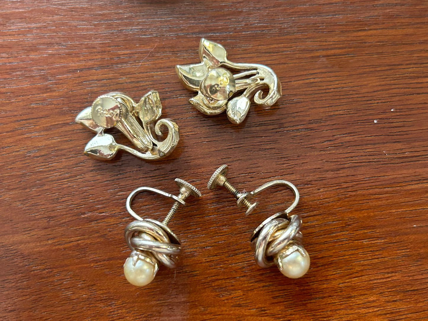 Vintage Designer Signed Earrings Trifari Coro Lisner Richelieu Moonglow Enamel