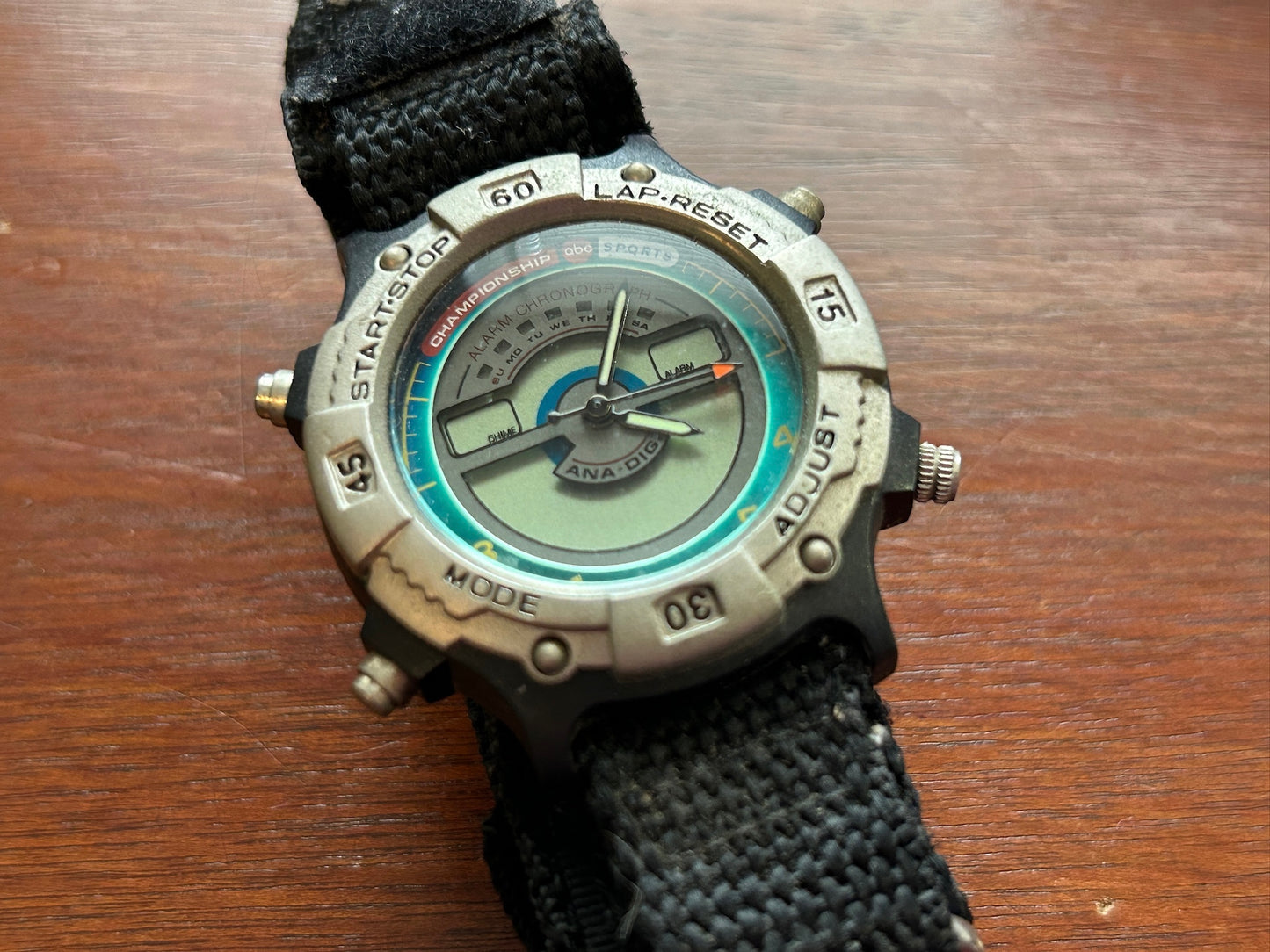Vintage Championship ABC Sports Ana-Digital Quartz Wristwatch