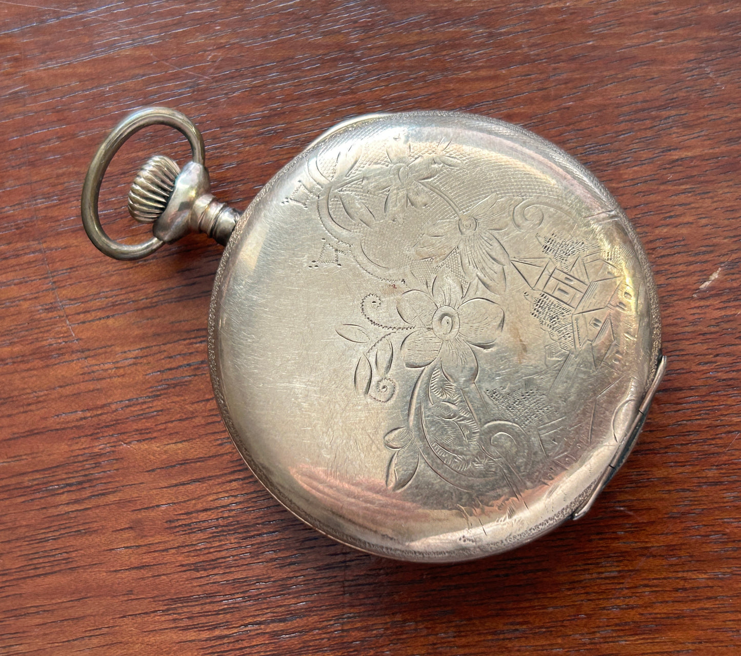 1909 Antique Elgin Grade 344 Gold Filled Pocket Watch 12s 17j