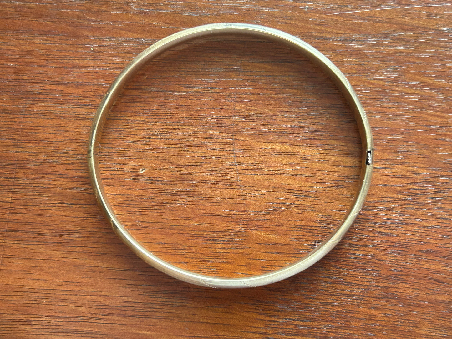 14k Yellow Gold Bangle Bracelet Wheat Design 8.6g