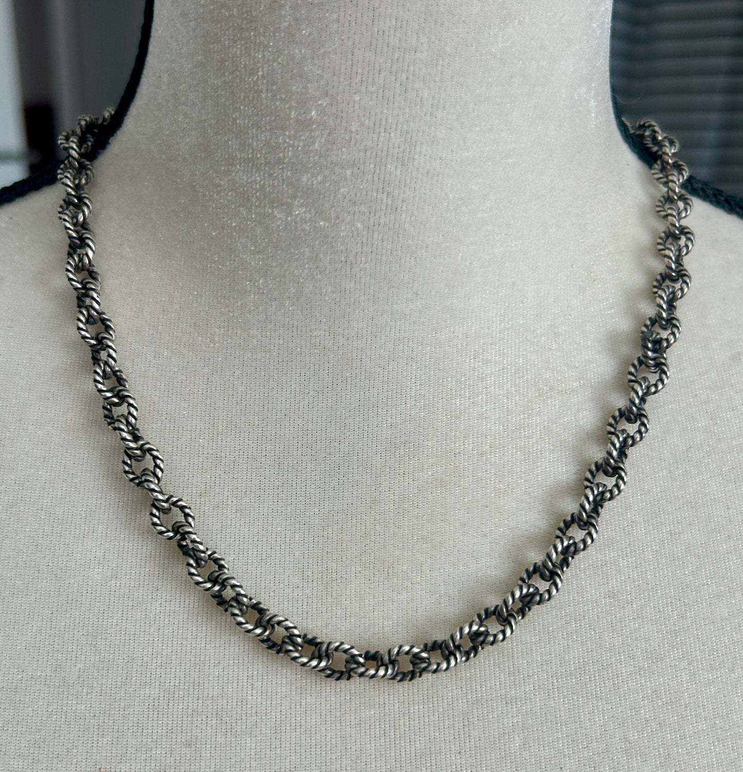 Carolyn Pollack Relios Sterling Silver 925 Heavy Cable Link Rolo Chain Necklace