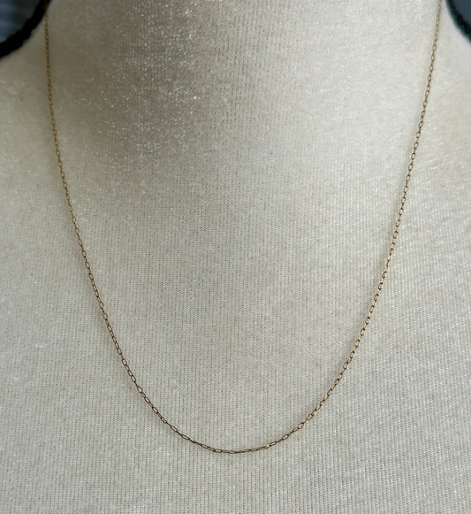 Vintage 1/20 14k Yellow Gold Filled Chain Link Necklace