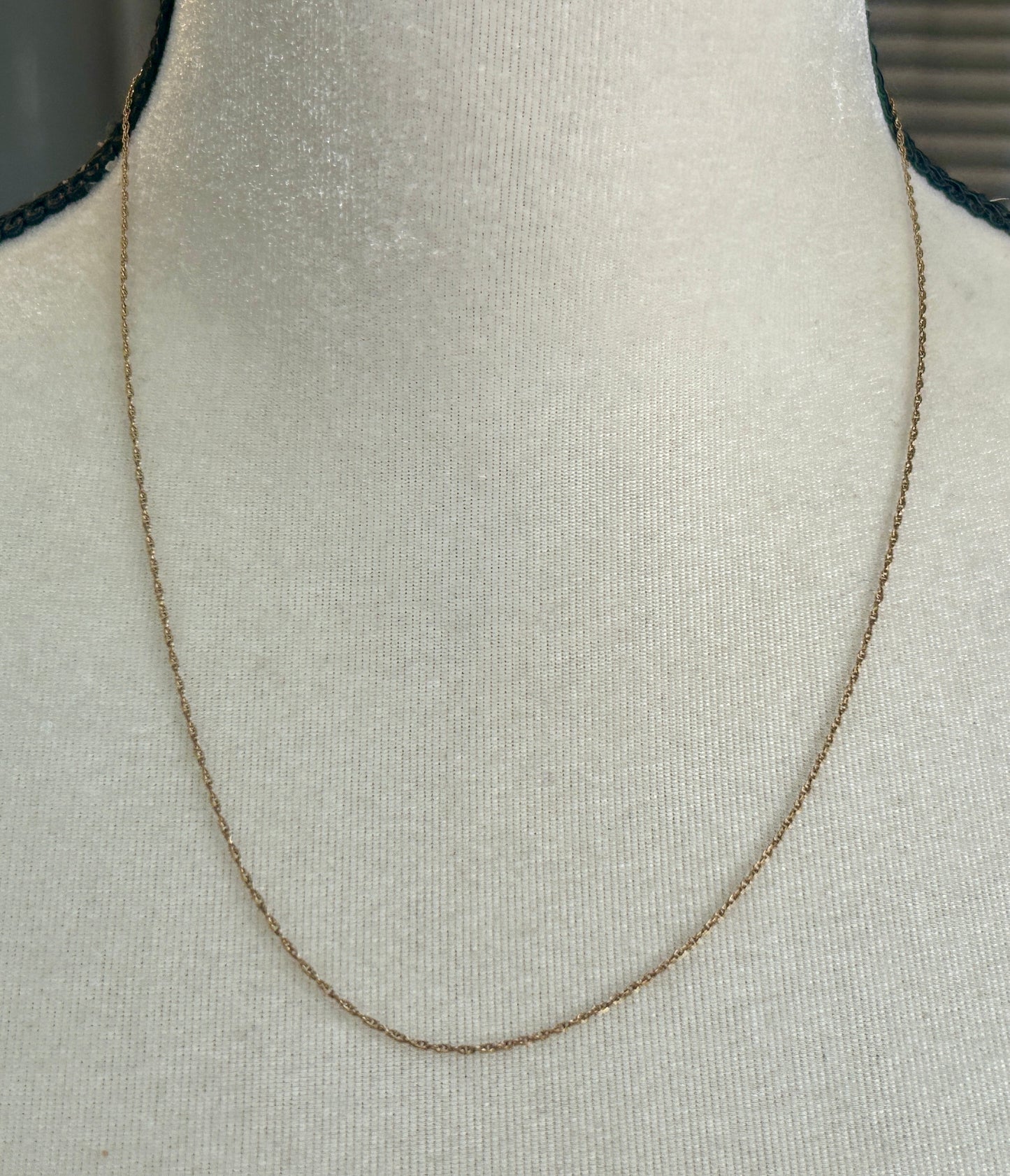 Vintage 1/20 14k Yellow Gold Filled Chain Link Necklace 20" Long