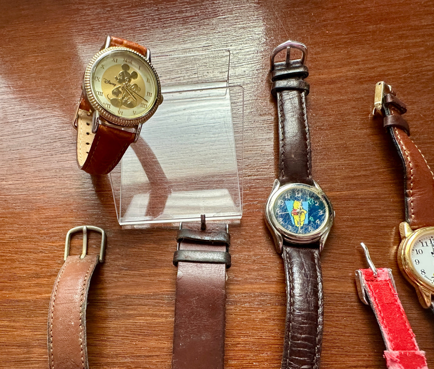 Lot of Vintage to Now Disney Winnie the Pooh Watches Pocket Wristwatches Taz