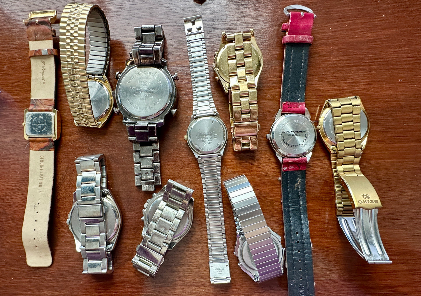 Vintage to Now Mens Wristwatch Watch Lot Quartz Seiko Chronograph Marc Jacobs