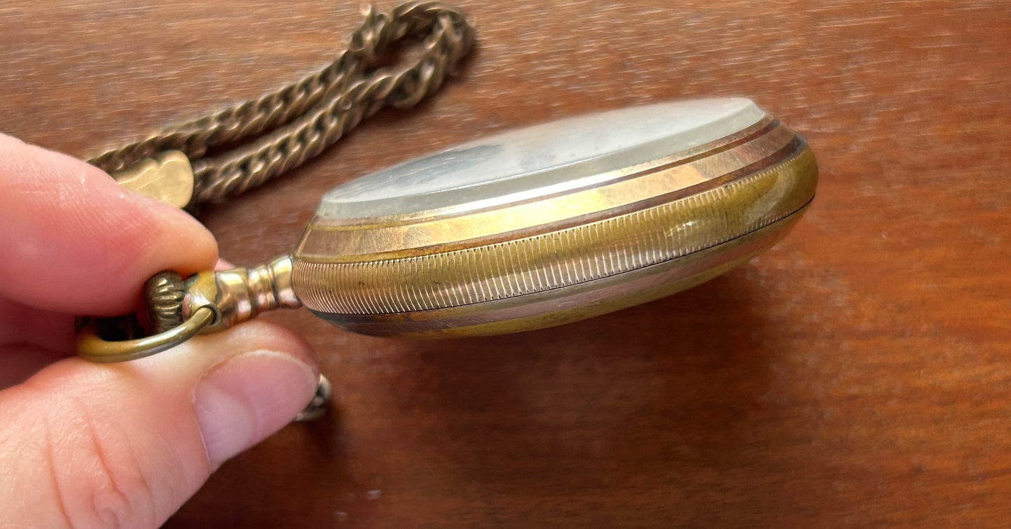 1911 Elgin BW Raymond Pocket Watch Grade 240 18s 19j Model 8 20yr GF Case
