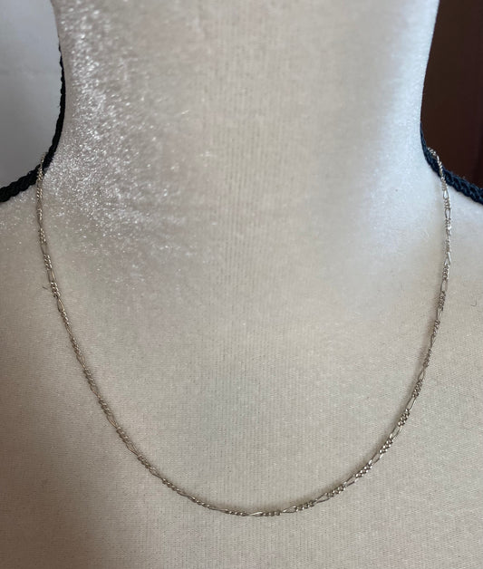 Sterling Silver 925 20" Long Chain Link Necklace