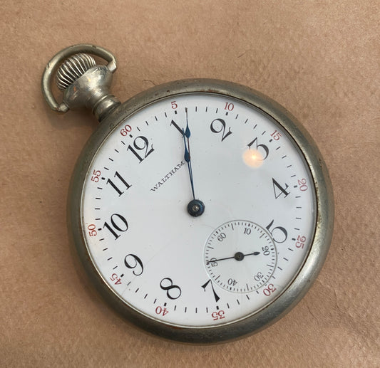 Antique Waltham Pocket Watch 1915 16s 7j Open-face